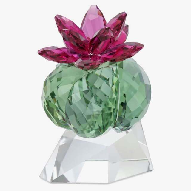Rackhams Crystal Flowers Bordeaux Cactus Ornament 5426978