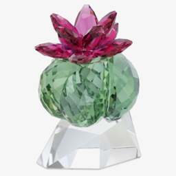Rackhams Crystal Flowers Bordeaux Cactus Ornament 5426978