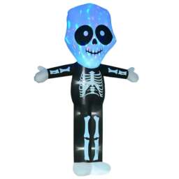 Rackhams 3m Halloween Inflatable Skeleton Ghost Decoration, LED Lighted for Home Indoor Outdoor Garden Lawn Decoration Party Prop - thumbnail 1