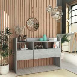 Rackhams Sideboard Concrete Grey 105x30x70 cm Engineered Wood - Grey - Engineered wood