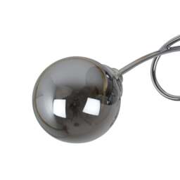 Rackhams Bungo 3 Light Polished Chrome & Smoked Glass Semi Flush Ceiling Light - thumbnail 5