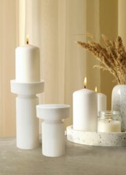 Rackhams Pure Collection Decorative Candle Holder - 30 cm (H) x 13 cm (W) x 13 cm (D) - thumbnail 3