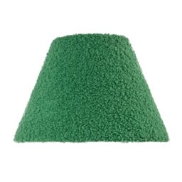 Rackhams Emerald Green Textured Velvet Wool Fabric Lamp Shade with White Inner - thumbnail 3