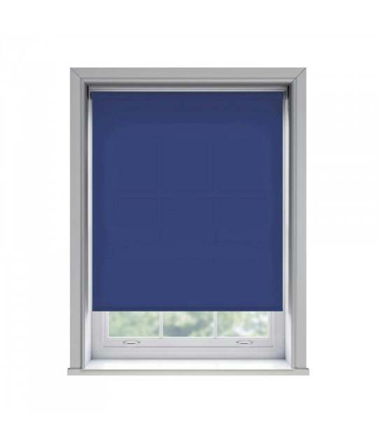 Rackhams No Drill Navy Thermal Blackout Roller Blind (170cm Drop) - 170cm - image 1