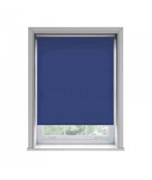Rackhams No Drill Navy Thermal Blackout Roller Blind (170cm Drop) - 170cm