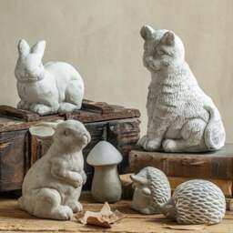 Rackhams AN21 Garden Decoration, A Set Of Six Animal Statues - thumbnail 1