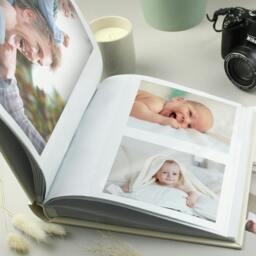 Rackhams Personalised Baptism Photo Album - Card/Paper/Tissue - H22.5 x W22.5 x D0.5cm - thumbnail 2