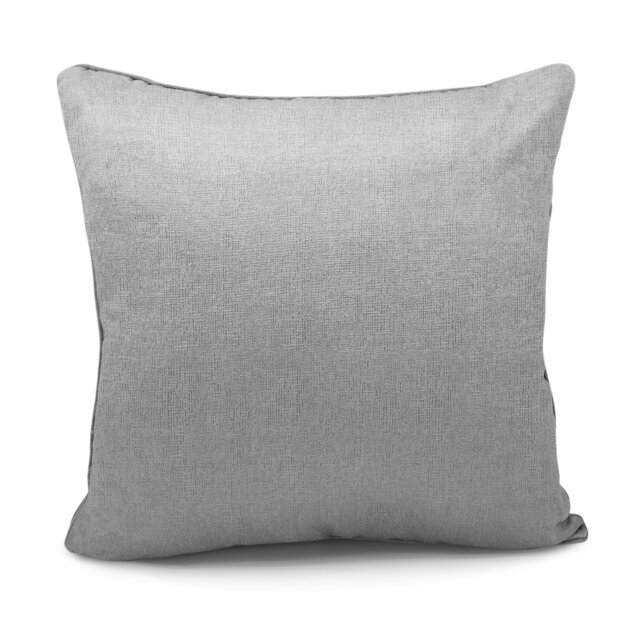 Rackhams Embossed Plain Scatter Cushion - 43cm x 43cm - Silver - image 1