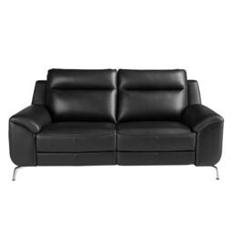 Rackhams Black leather relax sofa 6193/6194 - 192 x 93 x 92 - 2 - thumbnail 3
