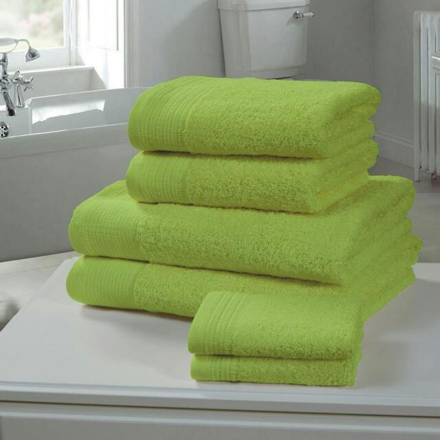 Rackhams Chatsworth 100% Cotton Towels - Lime - Bath Sheet - image 1