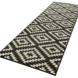 Rackhams Designer Velours Black & White Runner Nordic - 80X350 cm - thumbnail 3