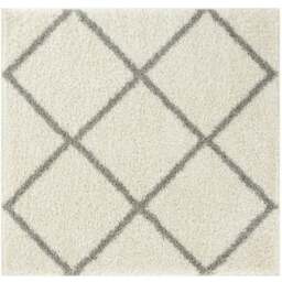 Rackhams Moroccan Ivory Shaggy Rug - 500 - 120X120 cm - thumbnail 1