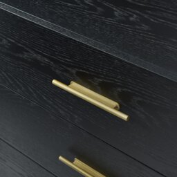 Rackhams Tulip 3 Drawer Chest - Wenge (Black Stained Oak) - Wenge (Black Stained Oak) - thumbnail 3
