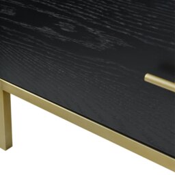 Rackhams Tulip 3 Drawer Chest - Wenge (Black Stained Oak) - Wenge (Black Stained Oak) - thumbnail 2