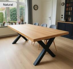 Rackhams Elegant Beech Dining Table - 160 - 90 - thumbnail 4