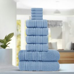Rackhams Luxury Everyday 100% Cotton Towels - Super Absorbant and Soft - Blue - Blue - Hand Towel