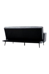 Rackhams 3-Seater Contemporary Convertible Sofa Bed with 2 Pillows - Grey - thumbnail 4