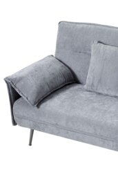 Rackhams 3-Seater Contemporary Convertible Sofa Bed with 2 Pillows - Grey - thumbnail 6