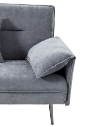 Rackhams 3-Seater Contemporary Convertible Sofa Bed with 2 Pillows - Grey - thumbnail 5