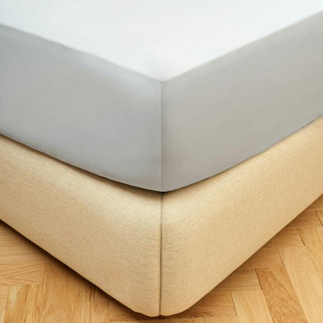 Rackhams Sateen Fitted Sheet - Grey - Single - image 1