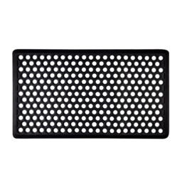 Rackhams Honeycomb Doormat - Black - One Size - Black - 100% Rubber