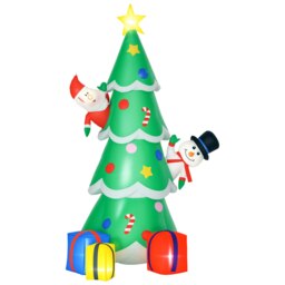 Rackhams 7ft Christmas Inflatable Tree LED Lighted Indoor Outdoor Decoration - thumbnail 3