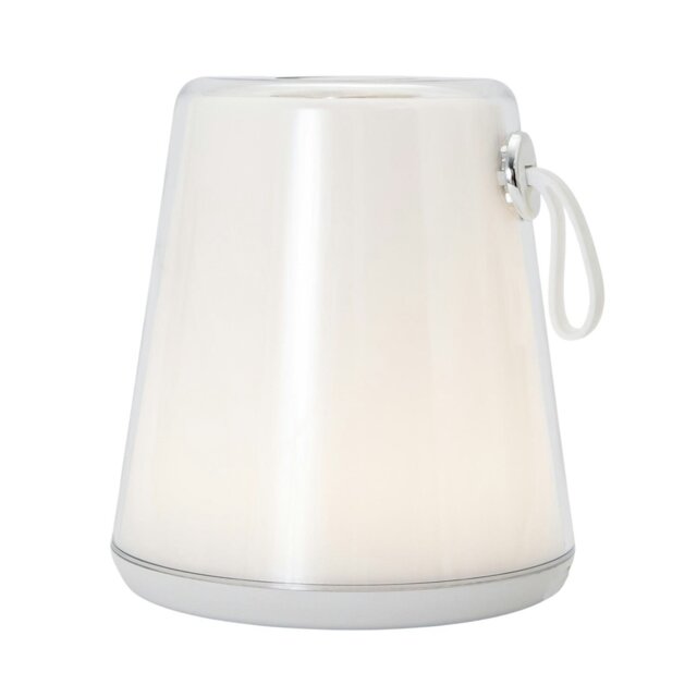 Rackhams Compact Modern White LED Colour Changing Rechargeable Touch Table Lamp - image 1