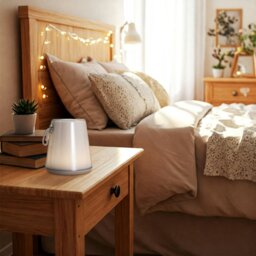 Rackhams Compact Modern White LED Colour Changing Rechargeable Touch Table Lamp - thumbnail 5