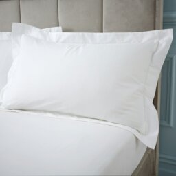 Rackhams 180 Thread Count Egyptian Cotton Oxford Pillowcase - 50x75cm + 5cm