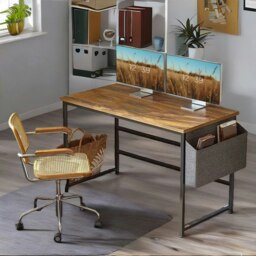Rackhams Industrial Computer Desk With Storage Bag - thumbnail 2
