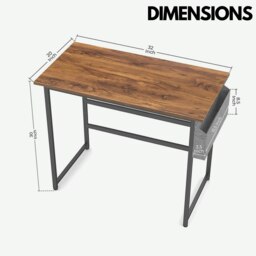 Rackhams Industrial Computer Desk With Storage Bag - thumbnail 6