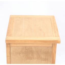 Rackhams Lucca 2 Drawer Bedside Table - Light Brown - thumbnail 5