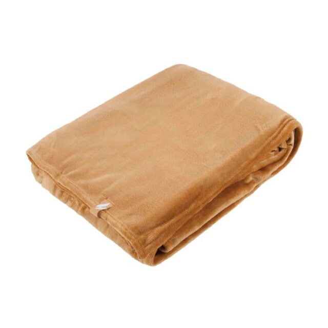 Rackhams Extra Soft Warm Large Luxury Thermal Fleece Throw Blanket - 180 x 200 cm - One Size - Gold Dust - image 1