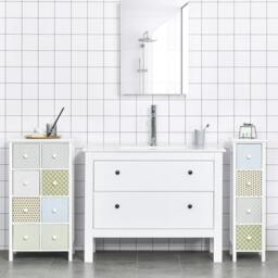 Rackhams Chest of Drawers, 4 Drawer Dresser, Storage Organizer Toilet Tissue Cabinet for Bedroom, Bathroom - thumbnail 6