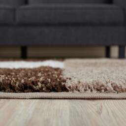 Rackhams Myshaggy Geometric Brown Rug - 60X110 cm - thumbnail 5
