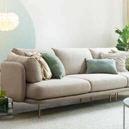 Rackhams U182 Two Seater, Three Seater, Four Seater Corner Sofa, Off-White Cotton Linen - Four Seater Corner 285cm - thumbnail 3