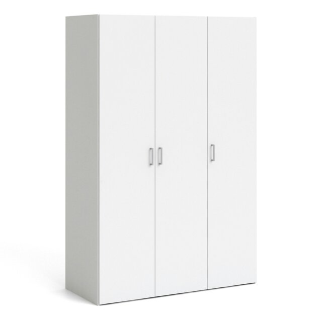 Rackhams Space Wardrobe with 3 doors White 1750 - White - Malemine - 1 - image 1