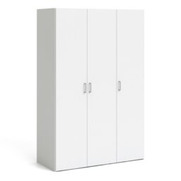 Rackhams Space Wardrobe with 3 doors White 1750 - White - Malemine - 1
