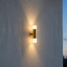 Rackhams 6 Watt LED Brass Up and Down Exterior Light - thumbnail 1