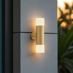 Rackhams 6 Watt LED Brass Up and Down Exterior Light - thumbnail 3