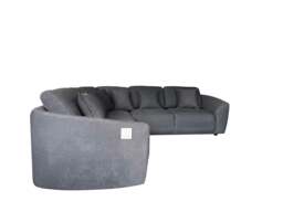 Rackhams The Veneto 5 Seater Lounger Sofa in Dark Grey or Cream - Cream - thumbnail 3