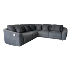 Rackhams The Veneto 5 Seater Lounger Sofa in Dark Grey or Cream - Cream - thumbnail 2