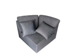Rackhams The Veneto 5 Seater Lounger Sofa in Dark Grey or Cream - Cream - thumbnail 6