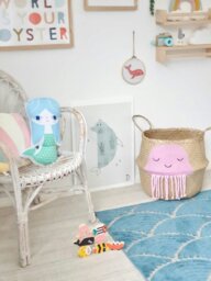 Rackhams Pink Jellyfish Basket - Extra Large - thumbnail 2