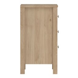 Rackhams Madrid Bedside Table 3 Drawers in Jackson Hickory Oak - Brown - Manufactured wood - 1 - thumbnail 4