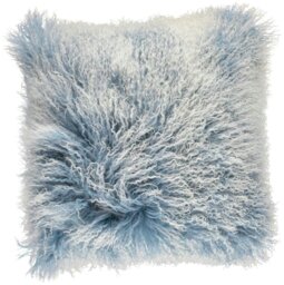 Rackhams Snow Collection - Tibetan Curly Cushion - 60x60 cm - 40x40 cm - Cloud Grey/Snow Top - 60x60 cm - thumbnail 2