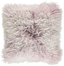 Rackhams Snow Collection - Tibetan Curly Cushion - 60x60 cm - 40x40 cm - Cloud Grey/Snow Top - 60x60 cm - thumbnail 1