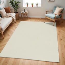 Rackhams Freud-Modern Ivory Off-White High Pile Rug - 200 x 275 cm - thumbnail 1