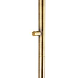 Rackhams Modern LED Halo Ring Floor Lamp in Antique Brass with CCT Dimmer - thumbnail 6