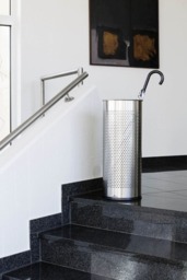 Rackhams Brushed Stainless Steel Umbrella Stand - 29 Litre Silver - thumbnail 4